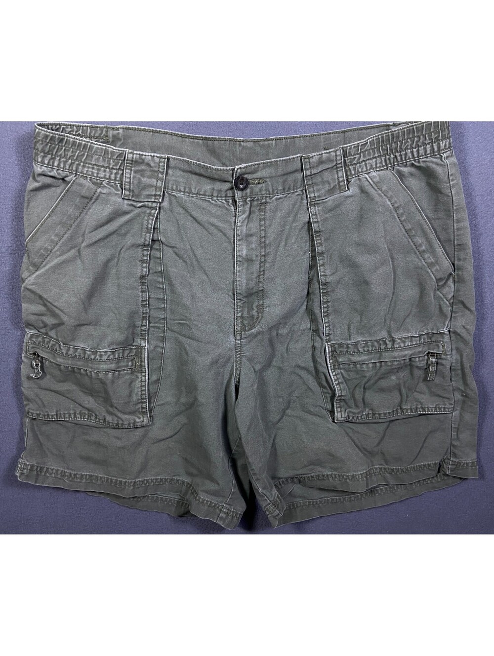 Outdoor Life Men’s Cargo Shorts Size 40 8" Sage Green Hiking Fishing Outdoors